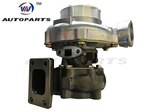 GT30 GT35 anti-surge hole Comp.A/R.70, Turb.A/R.63 5 bolt outlet oil cooled turbo - Image 3