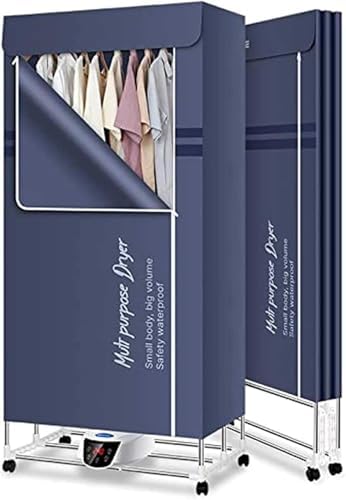 2300W Portable Electric Clothes Dryer, 2/3-Tier Heated Airer with Remote Control, Large Capacity Folding Laundry Drying Rack, Digital Timer for Efficient Drying