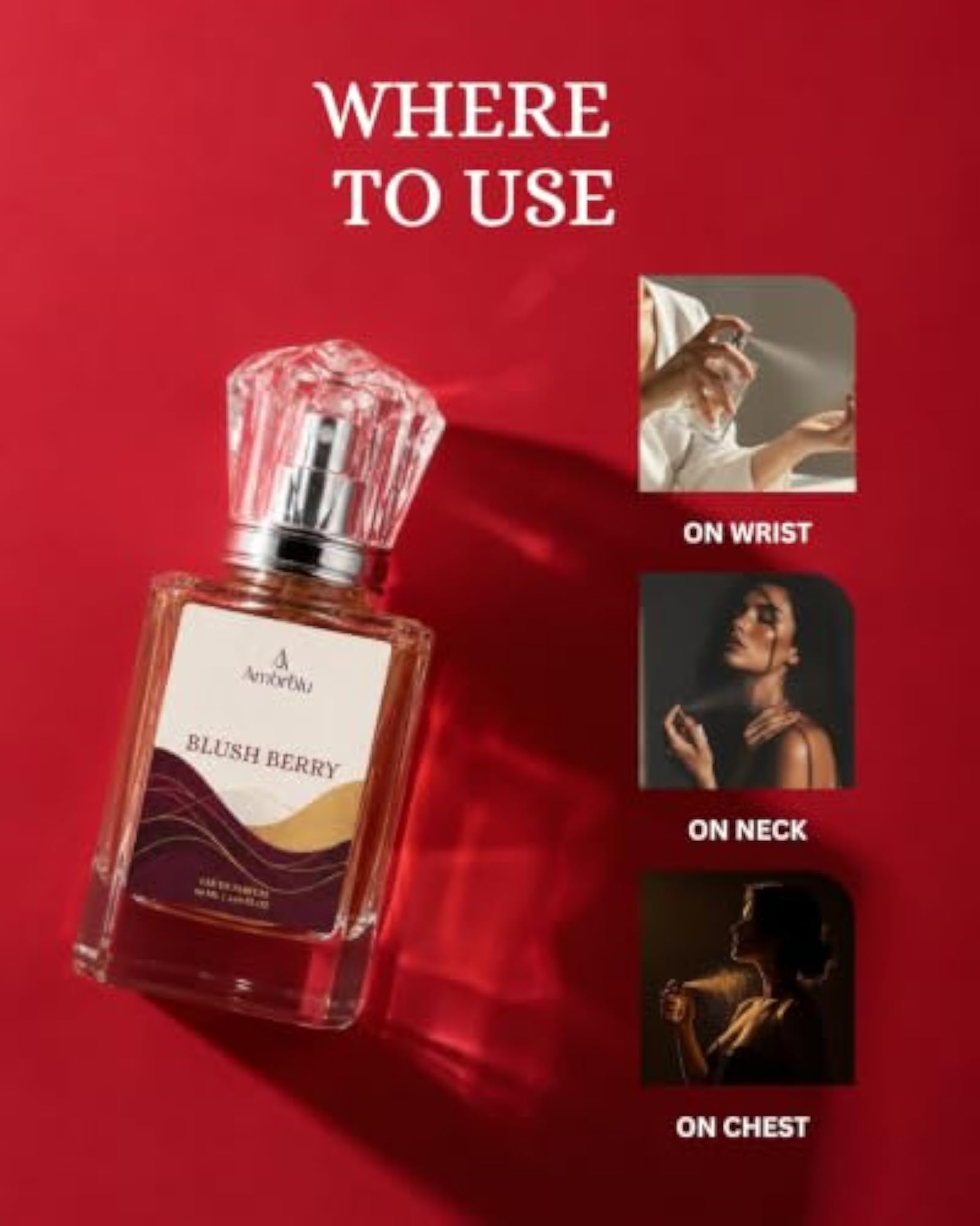 Perfume Combo Pack of 2, Blush Berry & Vanilla Elixir 50ml Each