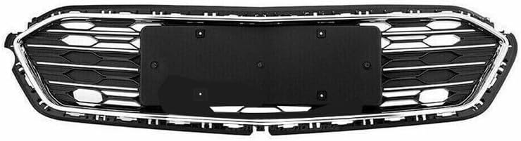 Chrome Bumper Cover and Grille Kit Fit for 2016 2017 2018 Chevy Cruze LS L LT Hatchback Bumper Cover Upper and Lower Grille CG318438LD 3Pcs