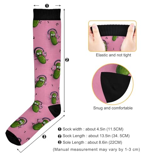 Image of Fisyme Socks for Women Men, Warm Comfort Athletic Crew Running Hiking Cycling Compression Socks