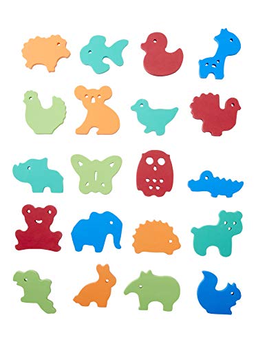 VERTBAUDET Stickers de bain en mousse + filet de rangement multicolore TU Cover