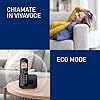 Panasonic KX-TGC250JTB Telefono Cordless Digitale per Anziani con Blocco delle Chiamate Indesiderate, Display di Facile Lettura, Vivavoce, Sveglia, Ricevitore Singolo, ID Chiamante, Nero