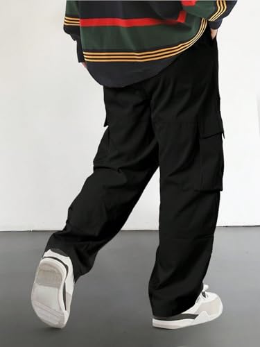 Image of Q - RIOUS Cotton Casual Cargo Pants for Men - Multi-Pocket Style