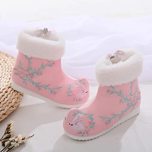 Snow Boots for Baby Children Shoes Cloth Shoes Wwarm Winter Snow Boots Embroidered Print Shoes Ethnic Cotton Boots3