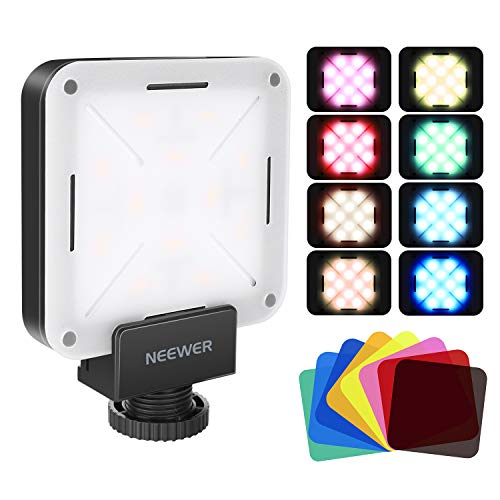 Neewer 12 SMD LED Bulb Mini Pocket-Size On-Camera LED Video Light with Built-in
