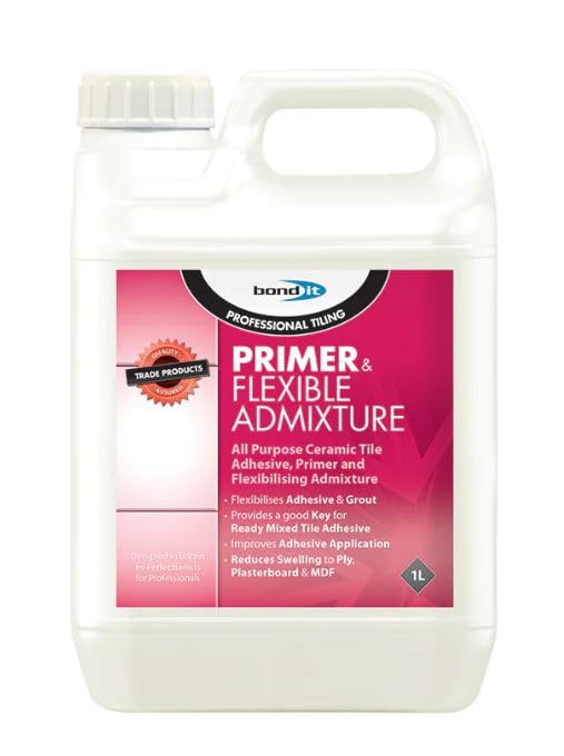 Bond It Primer & Flexible Admix Multi-Purpose Tiling Primer & Additive for Strong Bond Flexible Adhesion & Enhanced Durability 1L Concentrate