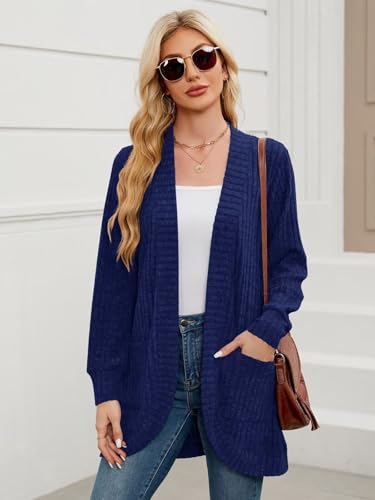 Image of BELAROI Women Plus Size Cardigan Sweater Fall Outfit