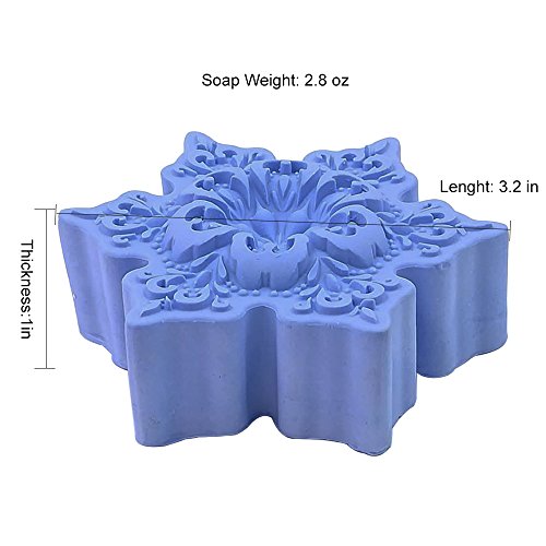 Monqui Snowflake Christmas Silicone Mold For Handmade Soap, Crafts, Candle, Chocolate, Muffins, Ice #TOP2