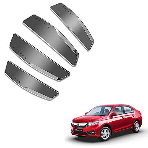 JAINFAM® Status High Gloss Premium Door Edge Guards Set of 4-(Made in Korea) - Grey for Honda Amaze New