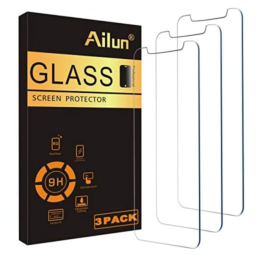 Ailun Glass Screen Protector Compatible for iPhone 11/iPhone XR, 6.1 Inch 3 Pack Tempered Glass