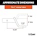 CURT 45310 Class 4 Trailer Hitch Ball Mount, Fits 2-Inch Receiver, 10,000 lbs, 1-1/4-Inch Hole, 2-In Drop, 1-Inch Rise, Gloss Black Powder Coat
