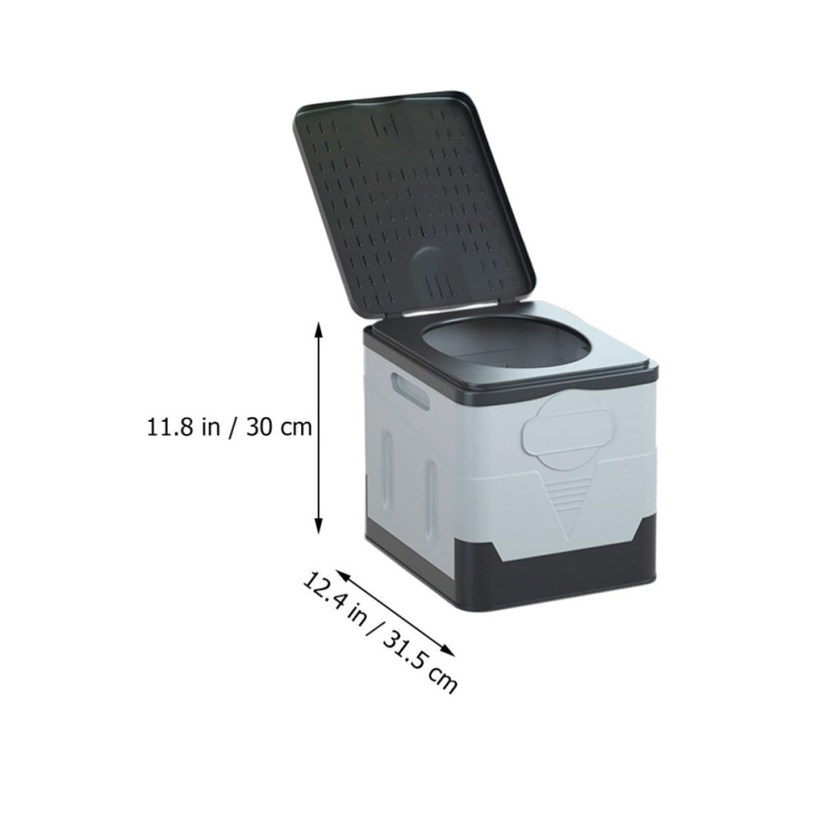 Inodoro de PP Resistente Buena Capacidad de Carga Plegable Portátil Orinal de Viaje para Coche y Camping Adecuado para Emergencias y Uso al Aire Libre