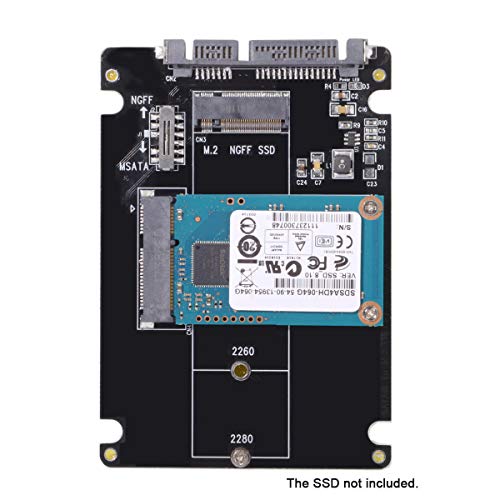 Combo Adaptador SSD M.2 NGFF B-Key y mSATA a SATA 3.0 miniatura 3