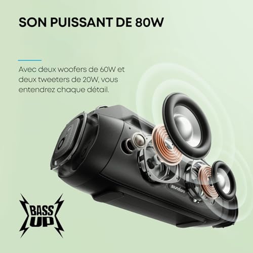 Enceinte Bluetooth puissante Soundcore Motion Boom Plus étanche IP67 autonomie 20H - 3