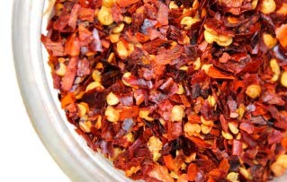 Miniatura 7 de Copos de chile rojo orgánico, hojuelas de pimienta ahumada, boukovo griego, chile rojo vivo, hojuelas de chile caseras (16)