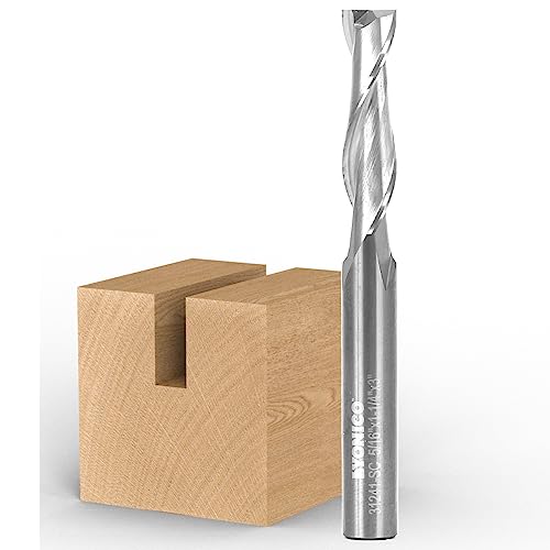 Image of YONICO Upcut Router Bits Spiral 2 Flute Solid Carbide CNC End Mill 5 /16-Inch Dia. 5 /16-Inch Shank 31241-SC