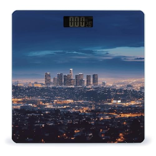 Báscula digital precisa hasta 180 kg con diseño Los Angeles miniatura 1