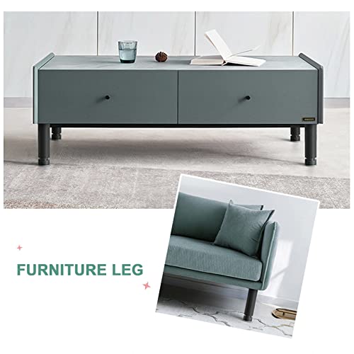 Patas de muebles ajustables de metal negro: repuestos para mesa y sofá 7