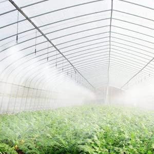 1 mm Fog Sprayer Heads Nozzle for Sanitize Mist Nozzle Sprinkler Lawn Garden Water/Fog Mist Nozzle Misting Fogging Spray Greenhouse Culling Nickel Finished (10)