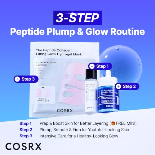 COSRX Peptide Bounce & Glow Gift Set, Blue Peptides Serum Limited Gift Set | Anti-Aging Serum with GHK-Cu 5 Multi Peptide, Amazon Exclusive, Self Care Gifts for Women, Glow & Plump Serum for Elasticity - image 2