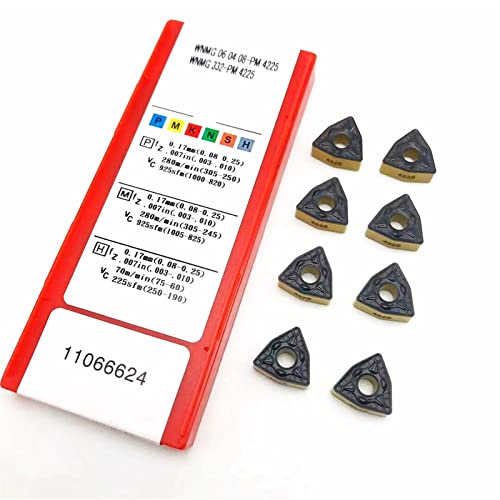 Fresas WNMG 060408 PM4225 de carburo para torneado externo CNC miniatura 6