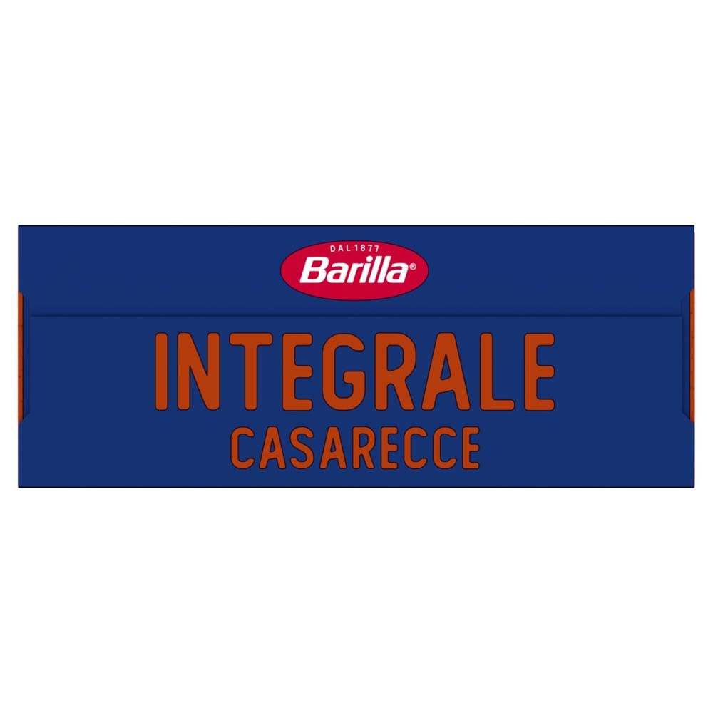 Italian Gourmet Integrale Casarecce pasta Vollkorn kurze Nudeln 30 x 500g | Da grano duro completo, ricca di fibre; bissfest in 11 Minuten, ideal für, Gesamtnettogewicht 15 kg + Kostenlos Polpa 400g
