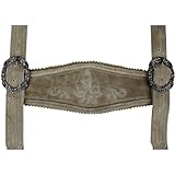 German Wear Hosenträger Trachten Lederhosen Klassische Hosenträger Trachtenmode H-Träger (Beige)