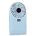 Wentylator Ręczny Wentylator elektryczny USB Przenośne ręczne wentylator 4 Prędkości Mini Personal Desk Stół Akumulator Mały wentylator Mały wentylator na Biurowej (Color : Blue)