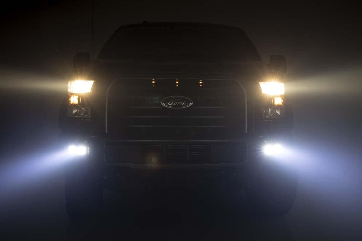 Rough Country Spot/Flood LED Fog Light Kit for 2015-2017 Ford F-150-70865