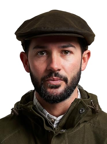 Casquette plate coton ciré vert Jack Pyke idéale pour la chasse