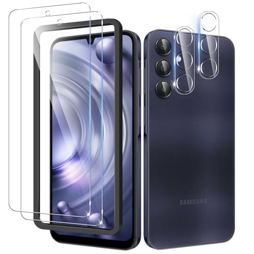 RXNMH 2+2 Pack for Samsung Galaxy A35/A55 5G Screen Protector with Camera Lens Protector Full Coverage High sensitivity Easy to install For Galaxy A35/A55 5g Screen Protector