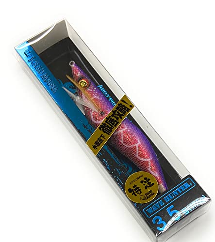 スクイッドマニア(SquidMania) エギ スクマニ WAVE HUNTER (ウェーブハンター) 3.5号 ドラゴンズオリカラ MD02.炎HOMURAパープル