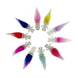 10pcs Luminous Mini Troll Dolls Glow in The Dark Vintage Action Figures Troll Dolls 1.2