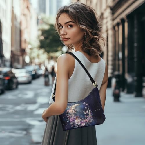 Under Arm Bag for Women Ladies, Leather Shoulder Bag with Zipper, Waterproof Small Handbags for Shopping2