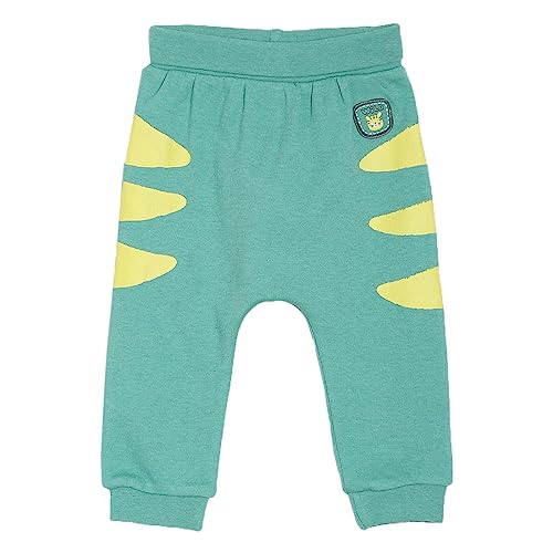 Image of miniklub Baby Crew Neck Short Sleeve Knitted Cotton Body Suit Set, Pack of 2 (Green Color)