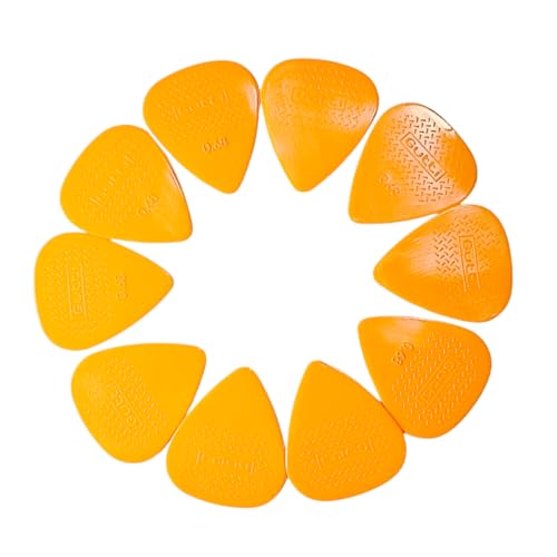 Kit 10 Palhetas 0,68MM Cavaquinho Violão Ukulele Ultra Grip Orange