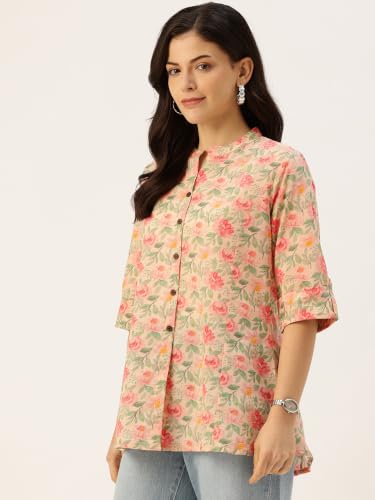 Image of Printed Mandarin Shirt - Casual & Chic (S-3XL)