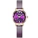 RORIOS Femme Montre Analogique Quartz Watches Minimaliste Acier Inoxydable Maille Bracelet Diamant Simulé Mode Ladies Casual Montre