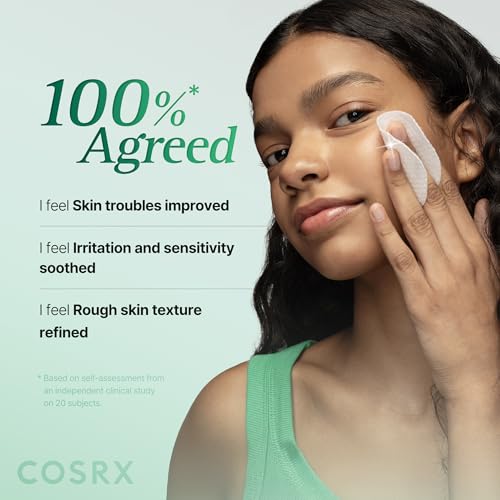 Image of COSRX OneStep Original Clear Skin Calming Pad, 100 Pads, Dual-Sided Facial Pad for Soothing, Barrier Strengthening & Gentle Exfoliation with 82% Green Tea Water, Cica, PHA, LHA, Korean Skin Care
