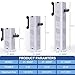 320 GPH 4-in-1 Aquarium Filter, 60-100 Gallon Fish Tank Filters Filtration and Oxygenation, Filter for Fish Tank with Biochemical Cotton, Ceramic Beads, Multi-Functional Turtle Tank Filter(20 W)