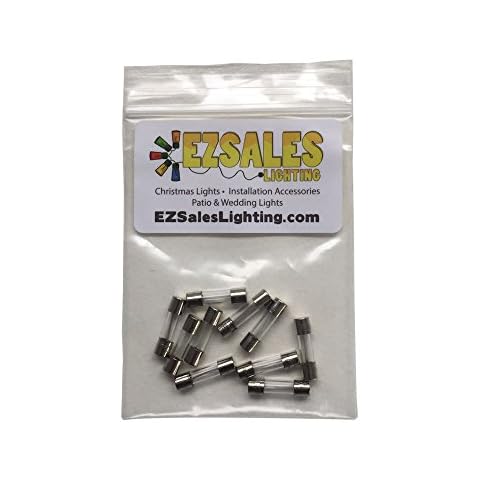 EZLS Fuse for C7/C9 Christmas Lights & Globe Light Strings 8A 125V (10) Pack Cover