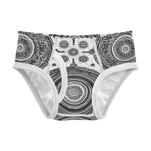 visesunny Boys Potty Training Underwear Pencil Flower Mandala Pattern Breathe Cotton Briefs Size 2T-8Y for Toddler