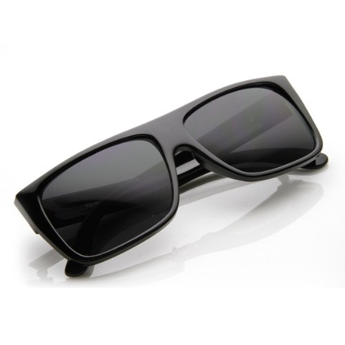 Classic Old School Eazy E Square Flat Top Og Loc Sunglasses (Black) #TOP2