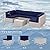 OPENAIRCOMFORT 5/7-Piece Luxury Rattan Sofa Set, All-Weather Wicker Sectional, UV Protected, Ideal for Garden, Patio, Poolside, Balcony (Gray/Blue, 7 PCS)