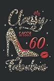 leopard print high heeled sandals  Leopard High Heels Classy Sassy 60Th Birthday Saying: Notebook with 6\