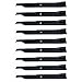 (9 Pack) Premium Replacement High Lift Lawn Mower Deck Blade fits Dixie Chopper 30227-50H 3022750V 30227-50V | 17