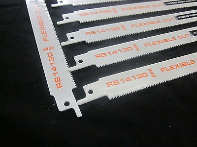 100pc 9" X 10-14tpi BI-Metal Flexible RECIPROCATING SAWZALL Saw Blades S1122VF