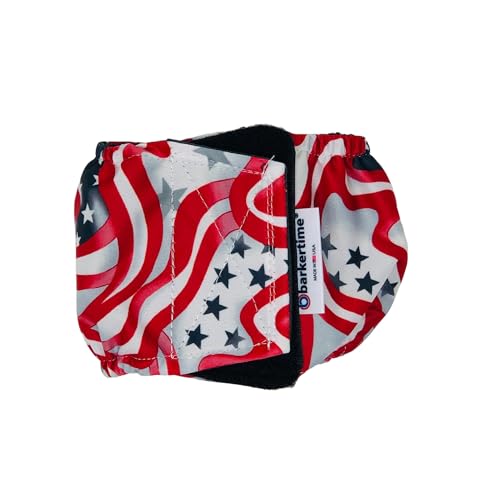 Barkertime Patriotic Dog Belly Band, XXL Male Dog Diaper - Made in USA
