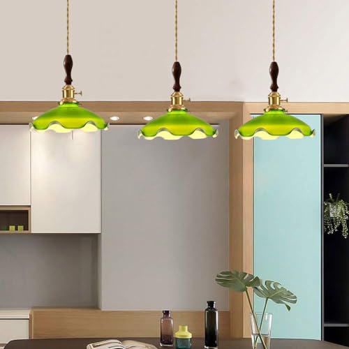 Lámparas de cristal para isla de cocina que transforman tus cenas 5